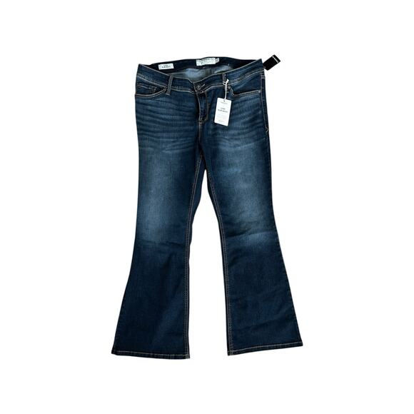 New Torrid Plus Luxe Slim Boot Cut Dark Wash Stretch Denim Blue Jeans 14 - Picture 1 of 6